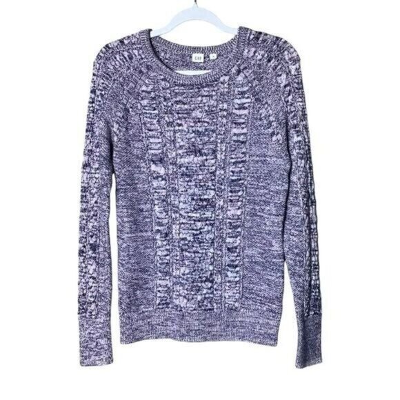 Gap Women’s Sweater Size Medium Cottagecore Crew Neck Cotton Cozy Twee P… - Picture 1 of 5